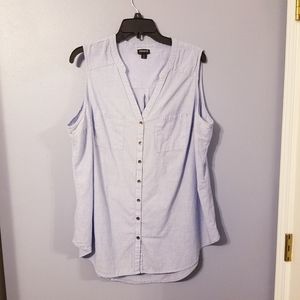 Torrid Chambray Sleeveless Top